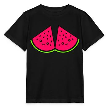 melon funny - Stanley/Stella MINI CREATOR Kids’ T-Shirt - black - Front - Mikhail (115cm)