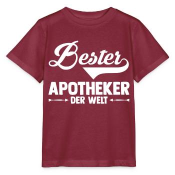 Apotheke Pharmazie Mediziner Apotheker - Stanley/Stella Kinder T-Shirt MINI CREATOR  - Burgunderrot - Vorne - Kain (125cm)