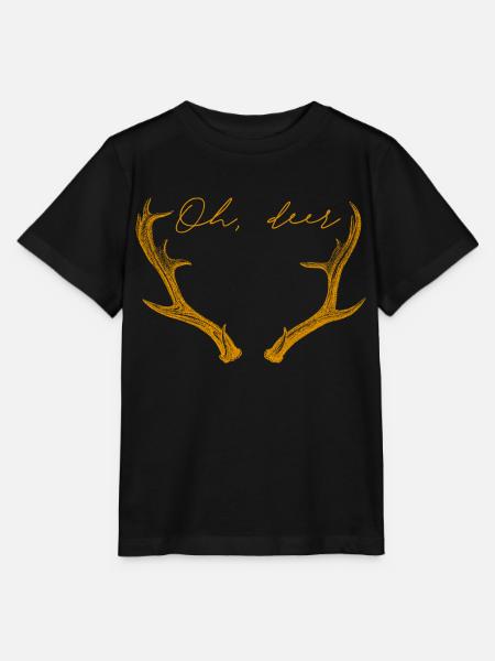 Oh, deer - Stanley/Stella Kinder T-Shirt MINI CREATOR  - Schwarz