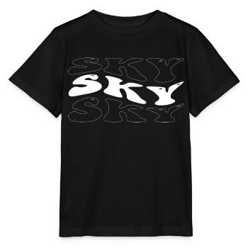Funny Sky Groovy 4 Hommes Femmes Cool Sky Tie Dye - T-shirt bio MINI CREATOR Stanley/Stella Enfant - noir - Devant - Mikhail (115cm)