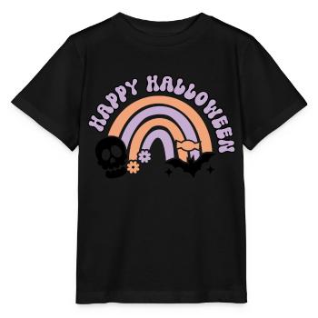 Happy Halloween arc en ciel - T-shirt bio MINI CREATOR Stanley/Stella Enfant - noir - Devant - Mikhail (115cm)