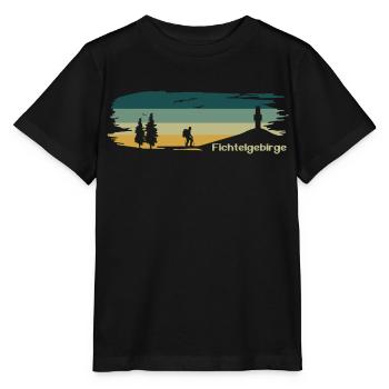 Fichtelgebirge Wanderer Schneeberg - Stanley/Stella Kinder T-Shirt MINI CREATOR  - Schwarz - Vorne - Mikhail (115cm)
