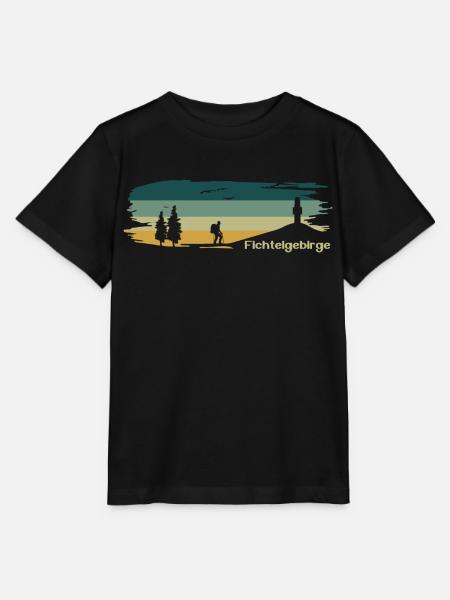 Fichtelgebirge Wanderer Schneeberg - Stanley/Stella Kinder T-Shirt MINI CREATOR - Schwarz