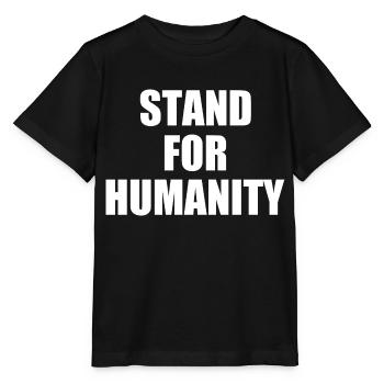 Stand for humanity - Stanley/Stella Kinder T-Shirt MINI CREATOR  - Schwarz - Vorne - Mikhail (115cm)
