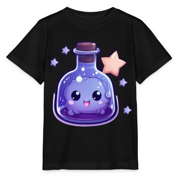 Cute Kawaii Potion - Stanley/Stella MINI CREATOR Kids’ T-Shirt - black - Front - Mikhail (115cm)