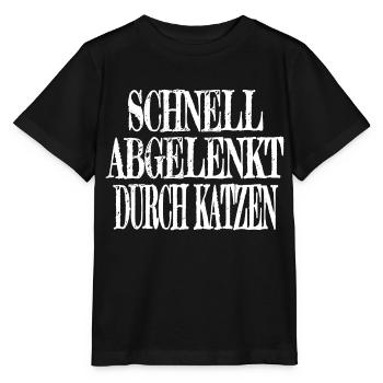 seekatze raubkatze meerkatze säugetier statement - Stanley/Stella Kinder T-Shirt MINI CREATOR  - Schwarz - Vorne - Mikhail (115cm)