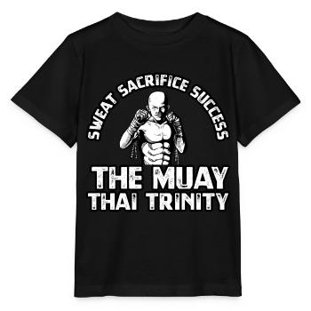 Sweat Sacrifice Succès La trinité Muay Thai - T-shirt bio MINI CREATOR Stanley/Stella Enfant - noir - Devant - Mikhail (115cm)