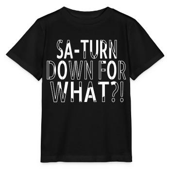 birthday present idea funny quote space ship - Stanley/Stella MINI CREATOR Kids’ T-Shirt - black - Front - Mikhail (115cm)