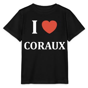 I love coraux - T-shirt bio MINI CREATOR Stanley/Stella Enfant - noir - Devant - Mikhail (115cm)