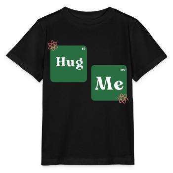 hug me - Stanley/Stella Kinder T-Shirt MINI CREATOR  - Schwarz - Vorne - Mikhail (115cm)