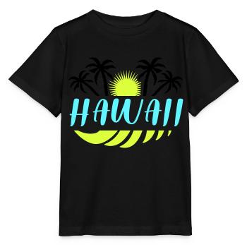 hawaii - Stanley/Stella Kinder T-Shirt MINI CREATOR  - Schwarz - Vorne - Mikhail (115cm)