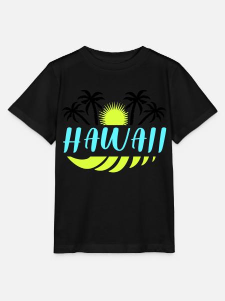 hawaii - Stanley/Stella Kinder T-Shirt MINI CREATOR  - Schwarz