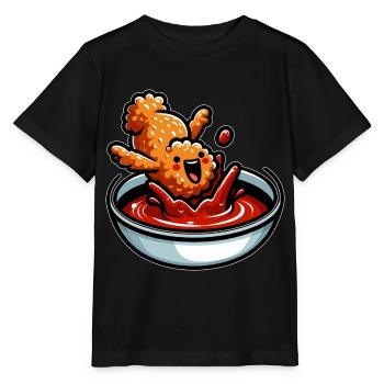 Poulet frit Ailes de poulet Poulet Cadeau - T-shirt bio MINI CREATOR Stanley/Stella Enfant - noir - Devant - Mikhail (115cm)
