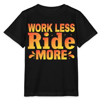 Work Less Ride More - Die Freiheit Der Straße - Stanley/Stella Kinder T-Shirt MINI CREATOR  - Schwarz - Vorne - Mikhail (115cm)
