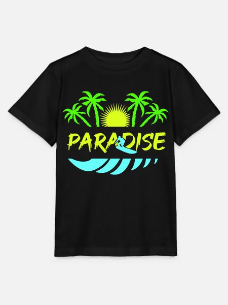 surf paradise - Stanley/Stella Kinder T-Shirt MINI CREATOR  - Schwarz