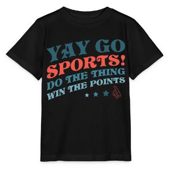 Yay Go Sports! Funny Sports - Stanley/Stella MINI CREATOR Kids’ T-Shirt - black - Front - Mikhail (115cm)