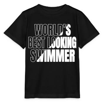 birthday swimming trunks fun bicycle sea beach - Stanley/Stella MINI CREATOR Kids’ T-Shirt - black - Front - Mikhail (115cm)
