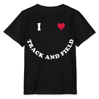Track and Field - Stanley/Stella MINI CREATOR Kids’ T-Shirt - black - Front - Mikhail (115cm)