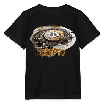 Krypto Währung, crypto digging - Stanley/Stella Kinder T-Shirt MINI CREATOR  - Schwarz - Vorne - Mikhail (115cm)