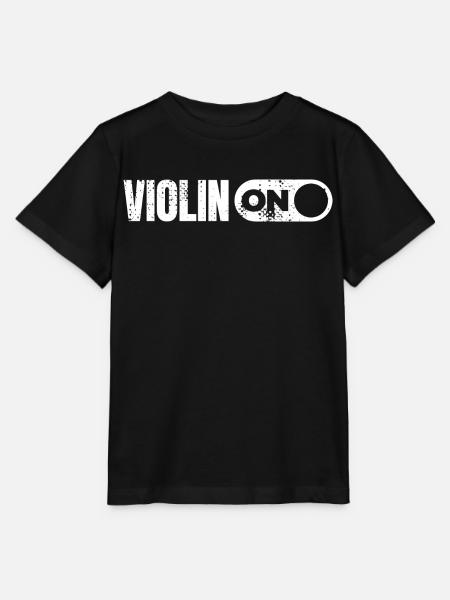Lustige Violine - Stanley/Stella Kinder T-Shirt MINI CREATOR  - Schwarz