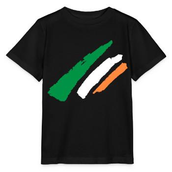 Irland Flagge - Vintage - Stanley/Stella Kinder T-Shirt MINI CREATOR  - Schwarz - Vorne - Mikhail (115cm)