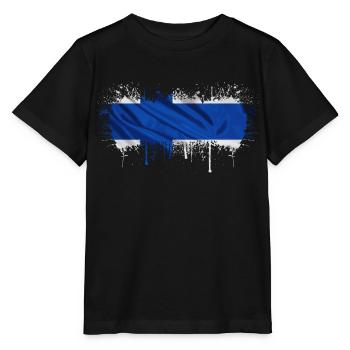 Finlande Suomi helsinki scandinavie viking fine FIN - T-shirt bio MINI CREATOR Stanley/Stella Enfant - noir - Devant - Mikhail (115cm)