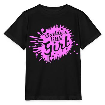 Graffiti Daddys Little Girl Papas Girl Drops - Stanley/Stella MINI CREATOR Kids’ T-Shirt - black - Front - Mikhail (115cm)