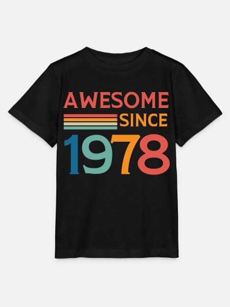 Großartig seit 1978 - Stanley/Stella Kinder T-Shirt MINI CREATOR  - Schwarz