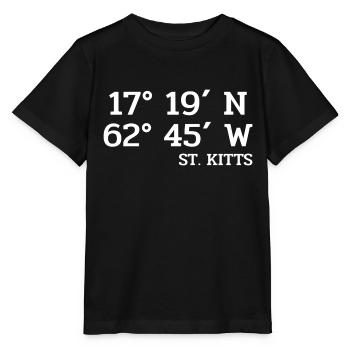 Saint Kitts Coordinates - Coordinates - Caribbean - Stanley/Stella MINI CREATOR Kids’ T-Shirt - black - Front - Mikhail (115cm)