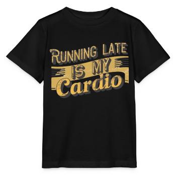 Spätes Cardio - Sport Humor - Stanley/Stella Kinder T-Shirt MINI CREATOR  - Schwarz - Vorne - Mikhail (115cm)