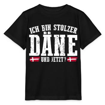 Danois Danemark - T-shirt bio MINI CREATOR Stanley/Stella Enfant - noir - Devant - Mikhail (115cm)