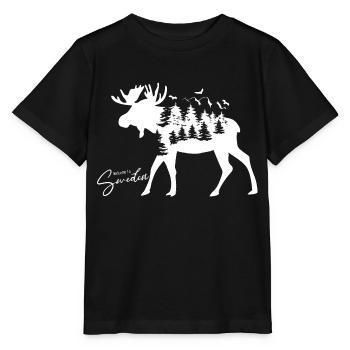 Suède Suède Viking Nordique Scandinavie Solstice d’été - T-shirt bio MINI CREATOR Stanley/Stella Enfant - noir - Devant - Mikhail (115cm)