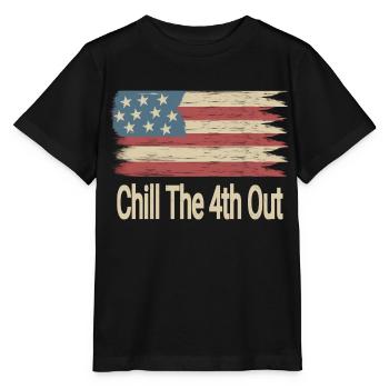 Chill The 4th Out - Stanley/Stella MINI CREATOR Kids’ T-Shirt - black - Front - Mikhail (115cm)
