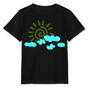Soleil Ciel - T-shirt bio MINI CREATOR Stanley/Stella Enfant - noir - Devant - Mikhail (115cm)