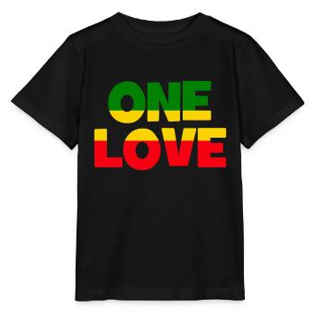 ONE LOVE - Musique Reggae - Musik - T-shirt bio MINI CREATOR Stanley/Stella Enfant - noir - Devant - Mikhail (115cm)