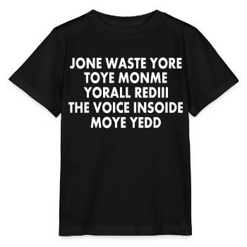 JONE WASTE YORE TOYE MONME YORALL REDIII THE VOICE - T-shirt bio MINI CREATOR Stanley/Stella Enfant - noir - Devant - Mikhail (115cm)
