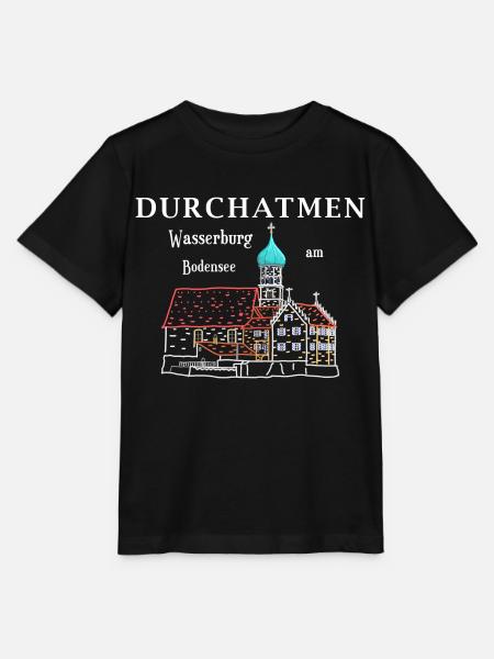 Wasserburg am Bodensee, Durchatmen, Deutschland - Stanley/Stella Kinder T-Shirt MINI CREATOR  - Schwarz