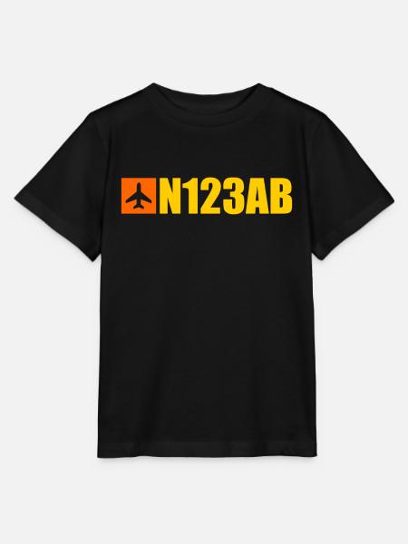 Aviación personalizada - Avión - Vuelo - Piloto - Camiseta para niños MINI CREATOR de Stanley/Stella - negro