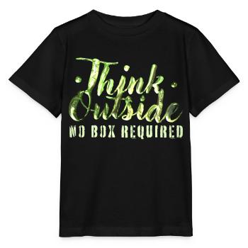 Think Outside - Stanley/Stella MINI CREATOR Kids’ T-Shirt - black - Front - Mikhail (115cm)