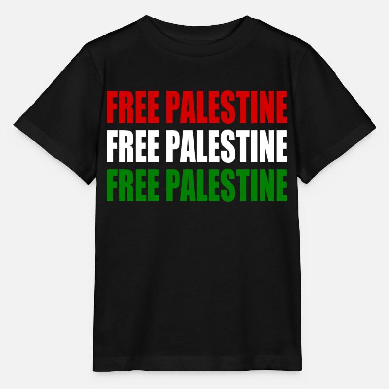 Free palestine - T-shirt bio MINI CREATOR Stanley/Stella Enfant - noir