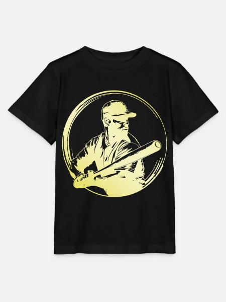 Baseball Mann - Stanley/Stella Kinder T-Shirt MINI CREATOR - Schwarz