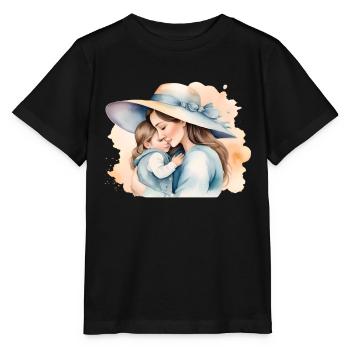 Mütterliche Wärme - Stanley/Stella Kinder T-Shirt MINI CREATOR  - Schwarz - Vorne - Mikhail (115cm)