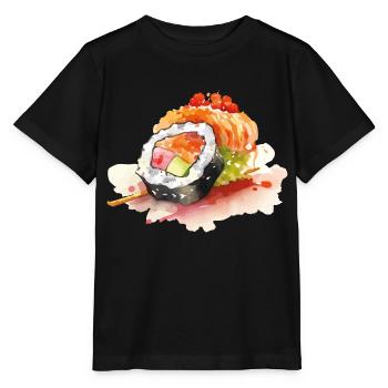 Sushi - T-shirt bio MINI CREATOR Stanley/Stella Enfant - noir - Devant - Mikhail (115cm)