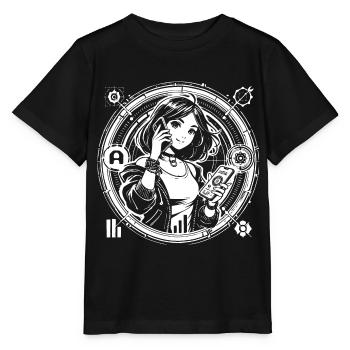 Génération Alpha – L’avenir commence maintenant - T-shirt bio MINI CREATOR Stanley/Stella Enfant - noir - Devant - Mikhail (115cm)