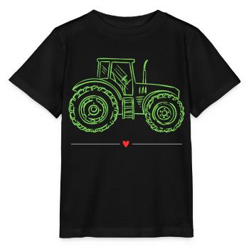 Tractor / tractor / tractor - Stanley/Stella MINI CREATOR Kids’ T-Shirt - black - Front - Mikhail (115cm)