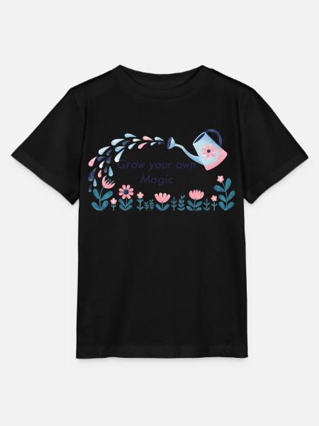MAGIC GARDEN ohne Hintergrund - Stanley/Stella Kinder T-Shirt MINI CREATOR - Schwarz