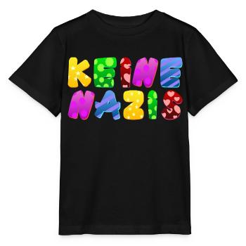 AfD stoppen gegen rechts Demokratie Vielfalt links - Stanley/Stella Kinder T-Shirt MINI CREATOR  - Schwarz - Vorne - Mikhail (115cm)