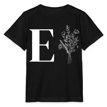 Minimalistische Blumen - Stanley/Stella Kinder T-Shirt MINI CREATOR  - Schwarz - Vorne - Mikhail (115cm)