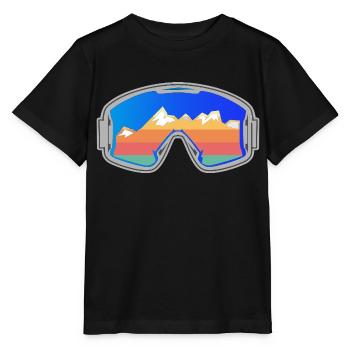 Ski Goggles Skier Vintage Design Bright - Stanley/Stella MINI CREATOR Kids’ T-Shirt - black - Front - Mikhail (115cm)