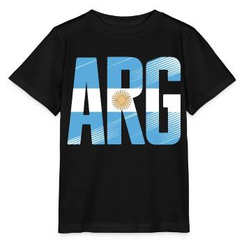 Argentine - T-shirt bio MINI CREATOR Stanley/Stella Enfant - noir - Devant - Mikhail (115cm)